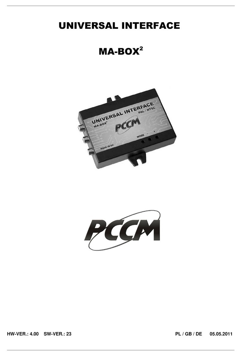 PCCM MA-BOX2 Manual de usuario