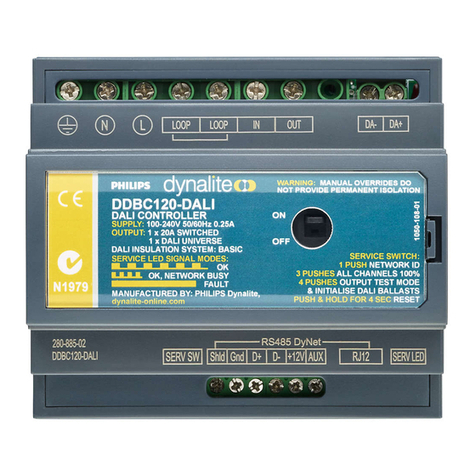 Philips dynalite DDBC120-DALI Manual de usuario Philips dynalite DDBC120-DALI Manual de usuario