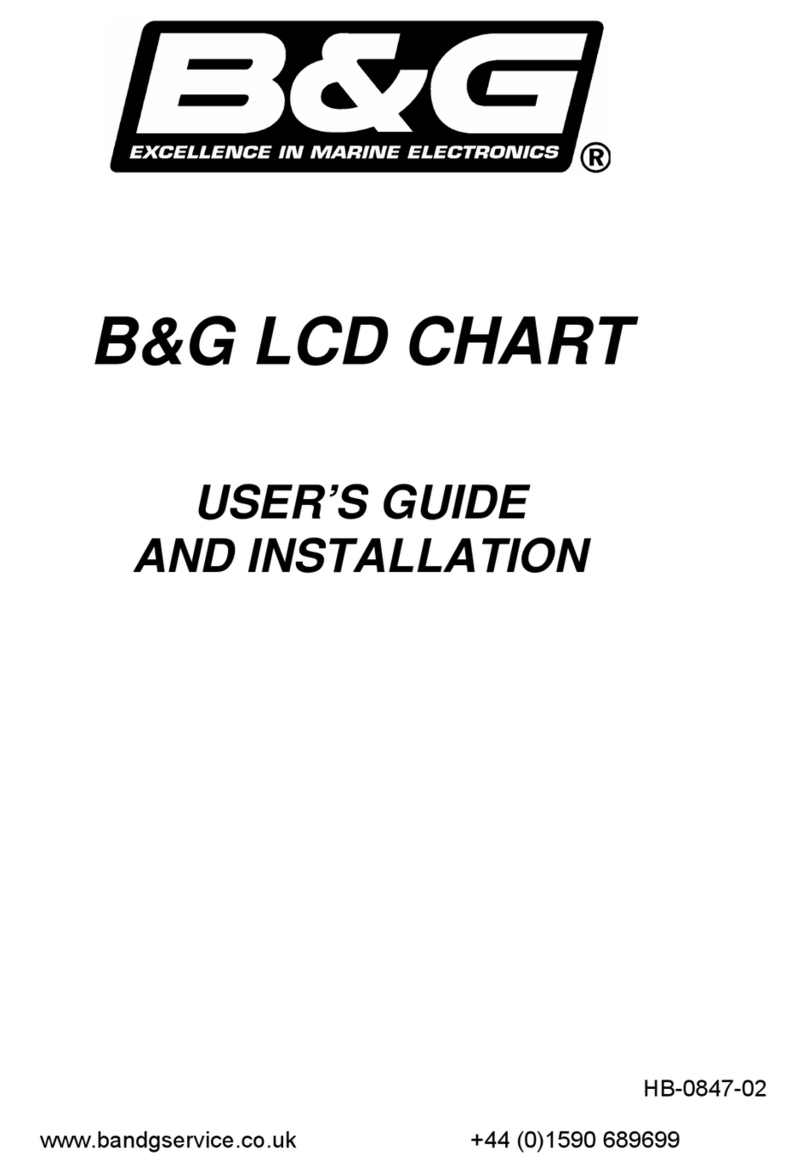 B&G LCD CHART Manual de instrucciones