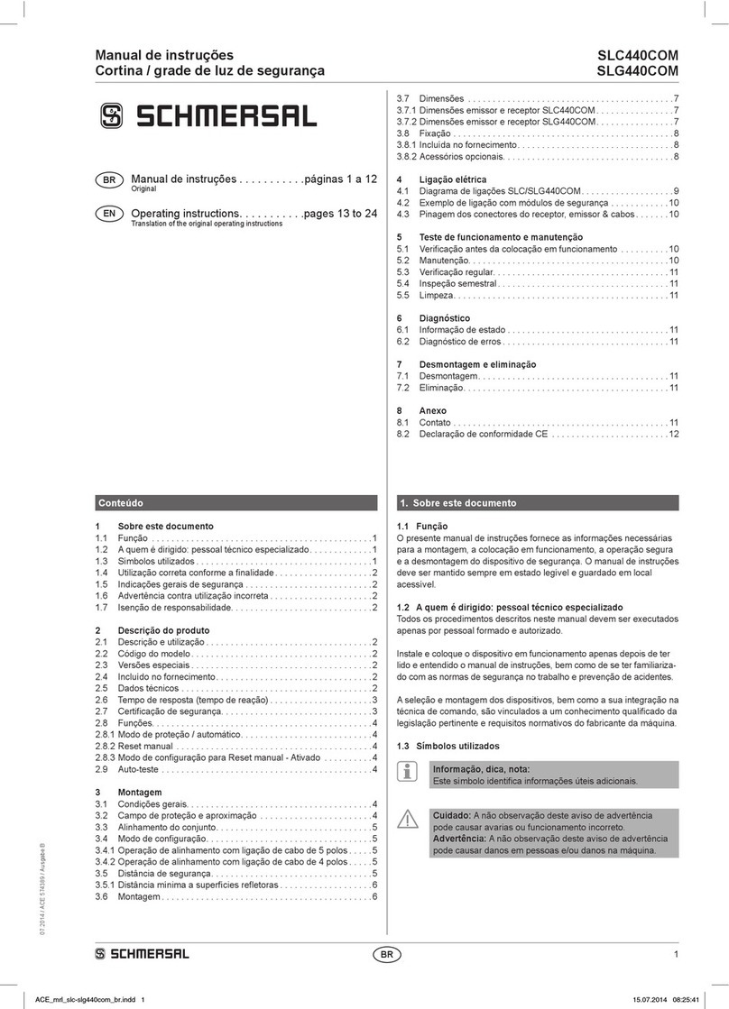 schmersal SLC440COM Series Manual de usuario
