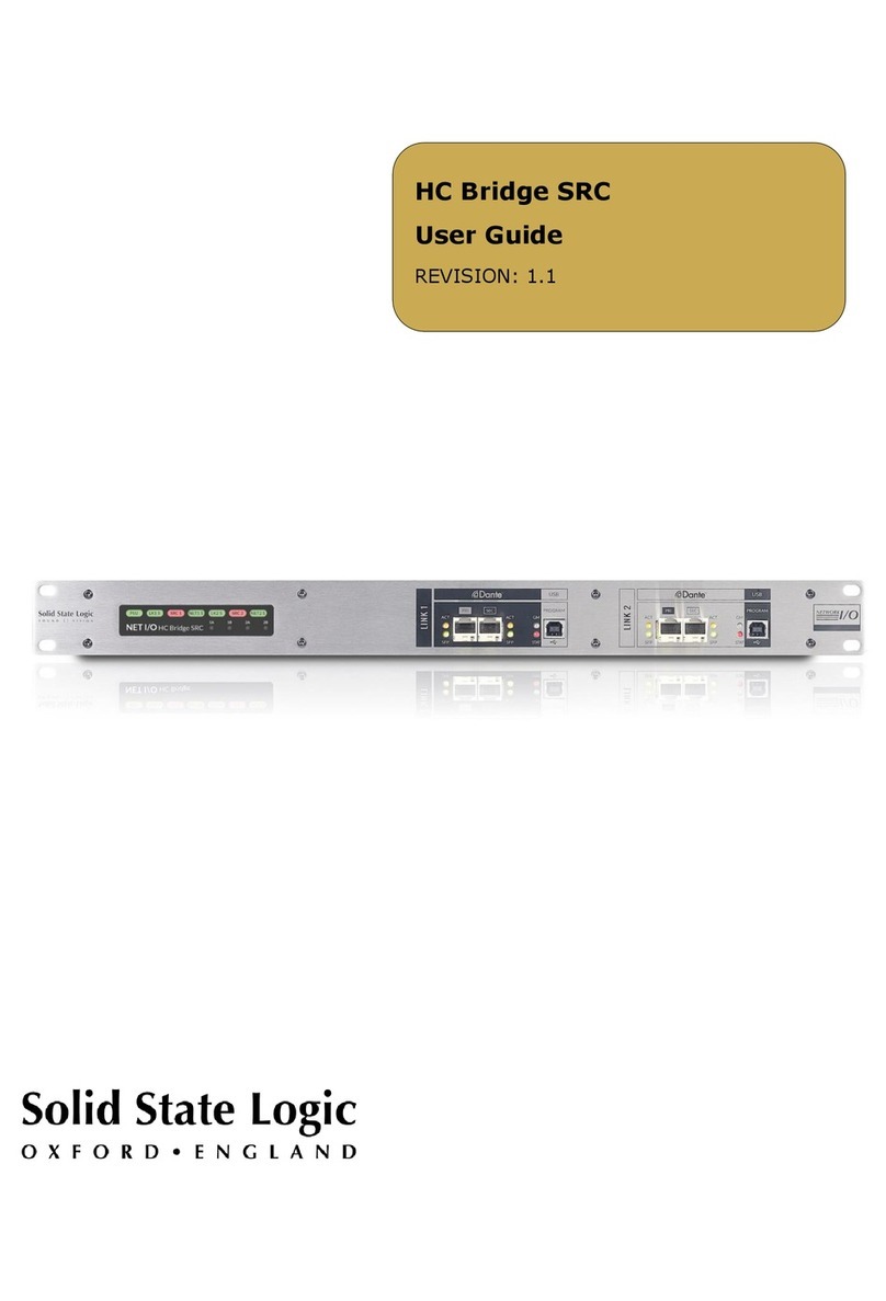Solid State Logic HC Bridge SRC Manual de usuario