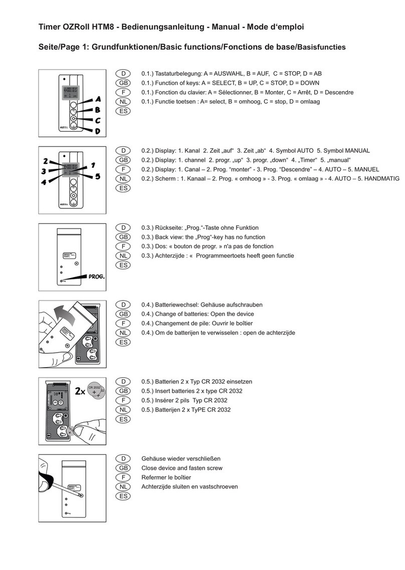 Ozroll HTM8 Manual de usuario