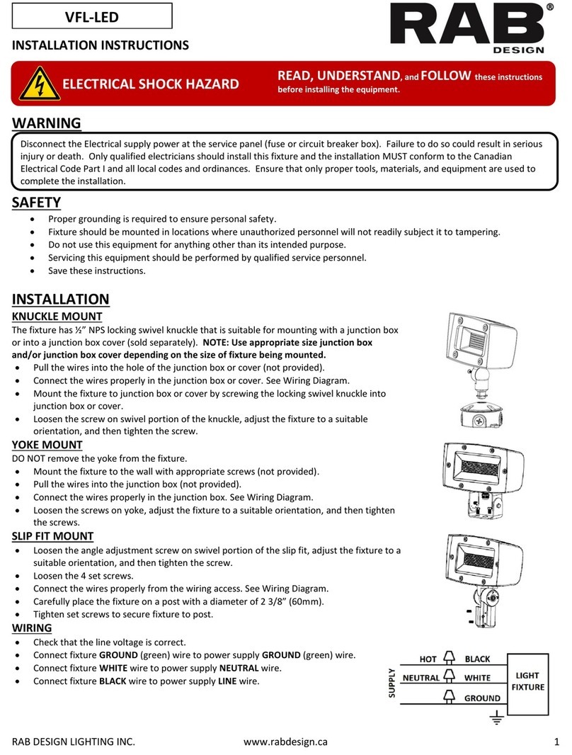 RAB Design VFL-LED Manual de usuario