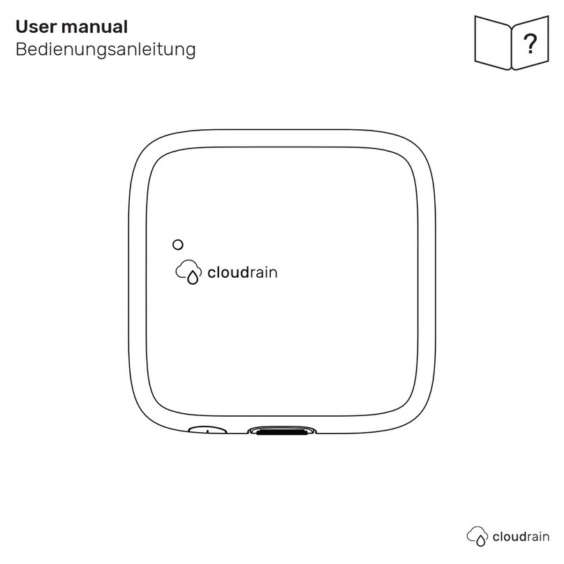 CloudRain CloudRain Controller Manual de usuario