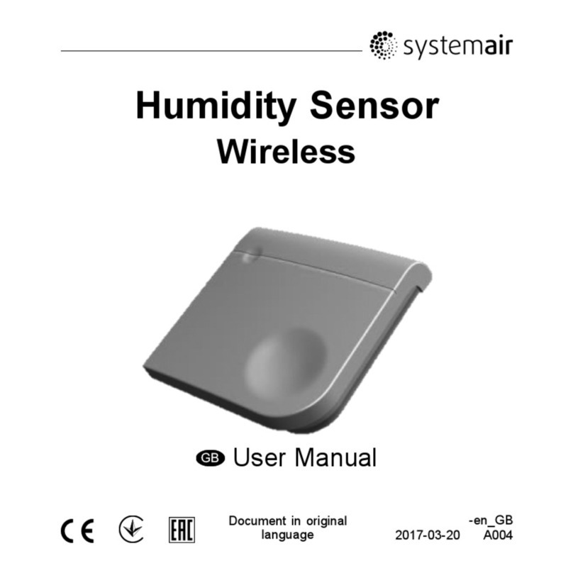 System air Humidity Sensor Wireless Manual de usuario