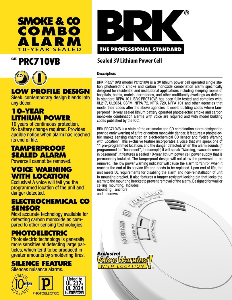 BRK electronic PRC710VB Manual de usuario