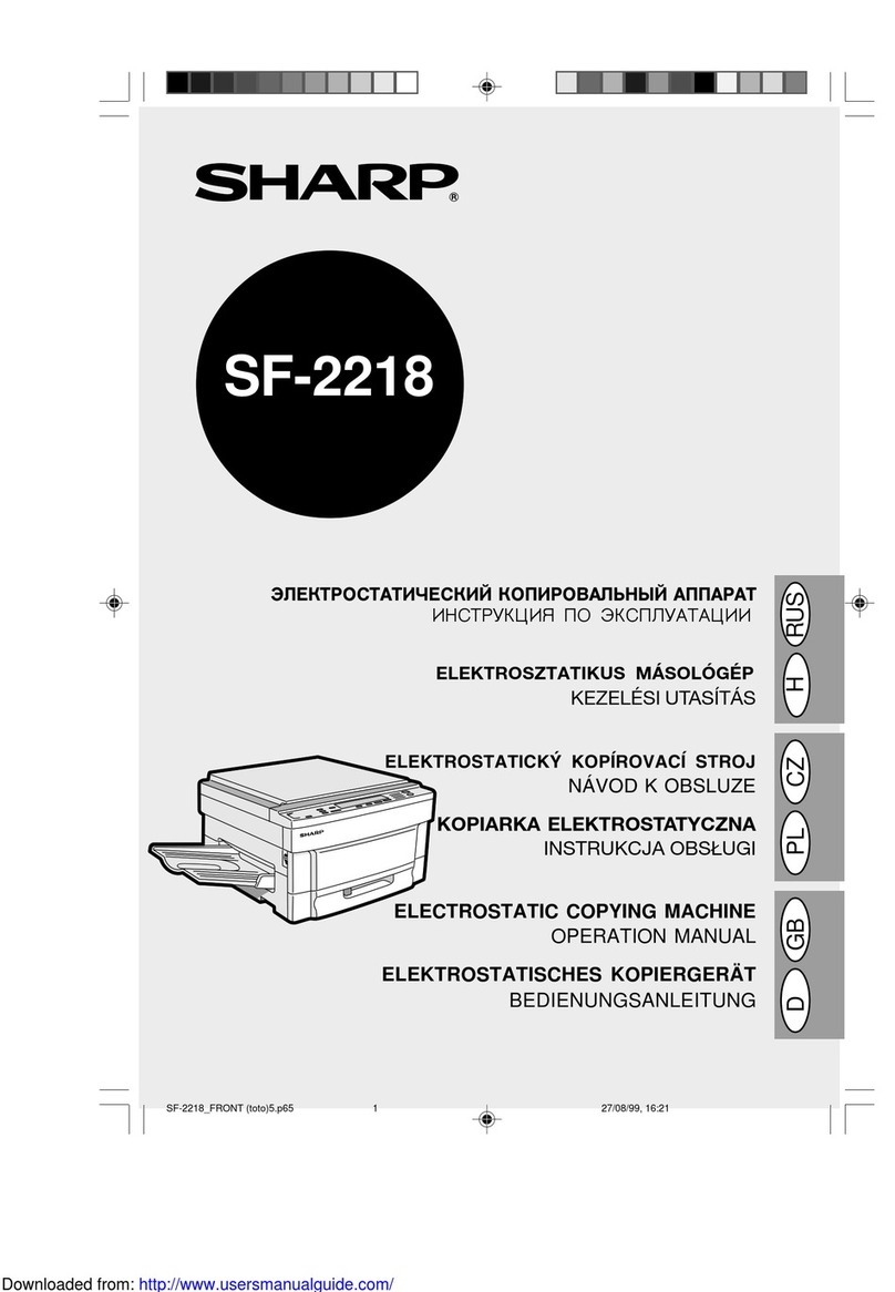 Sharp SF-2218 Manual de usuario