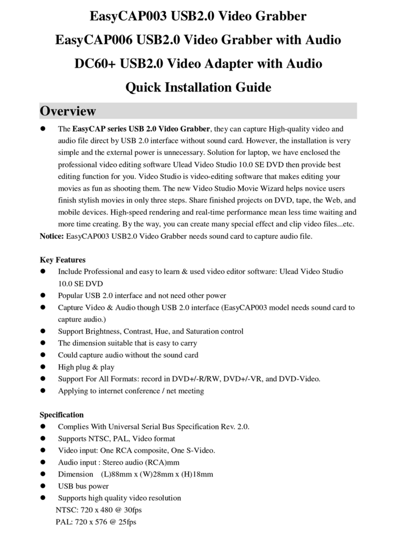 Ulead EasyCAP003 Manual de usuario Ulead EasyCAP003 Manual de usuario