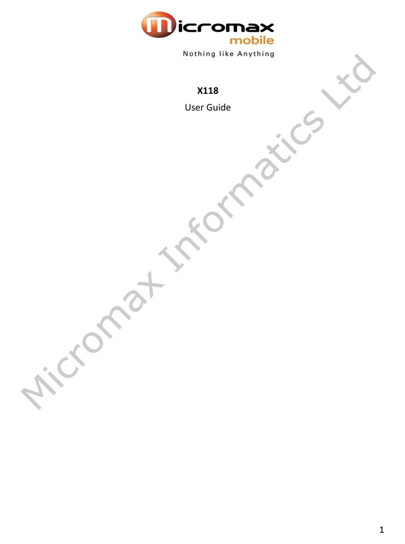 Micromax X118 Manual de usuario Micromax X118 Manual de usuario