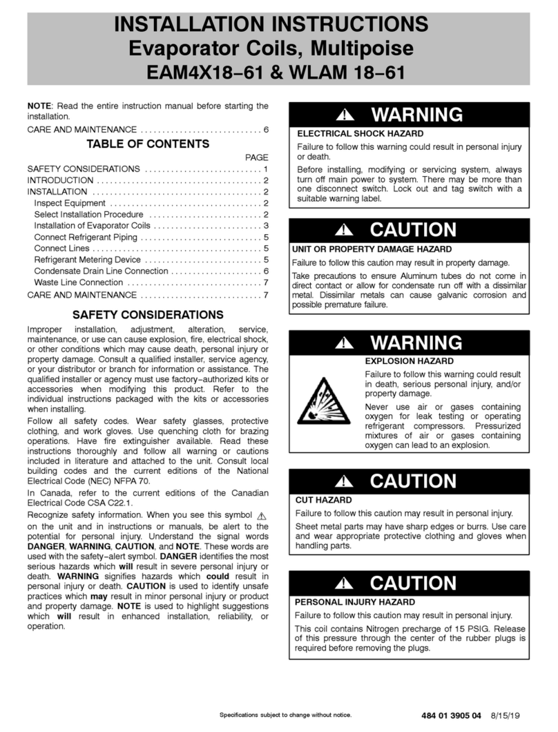 Tempstar EAM4X Series Manual de usuario