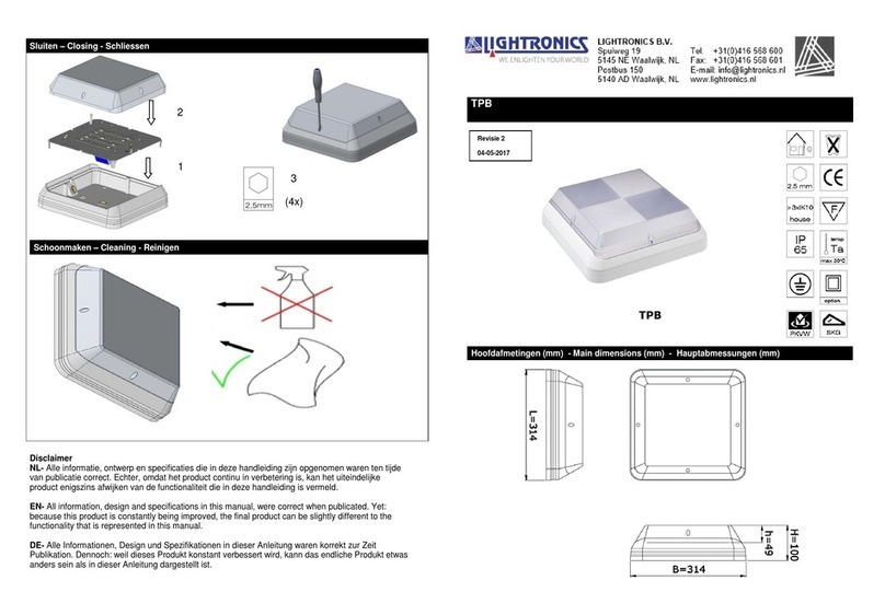 Lightronics TPB Manual de usuario