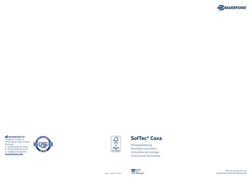 Bauerfeind SofTec Coxa Manual de usuario Bauerfeind SofTec Coxa Manual de usuario