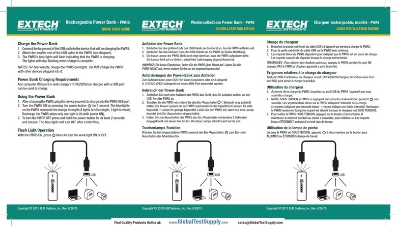 Extech Instruments PWR5 Manual de instrucciones