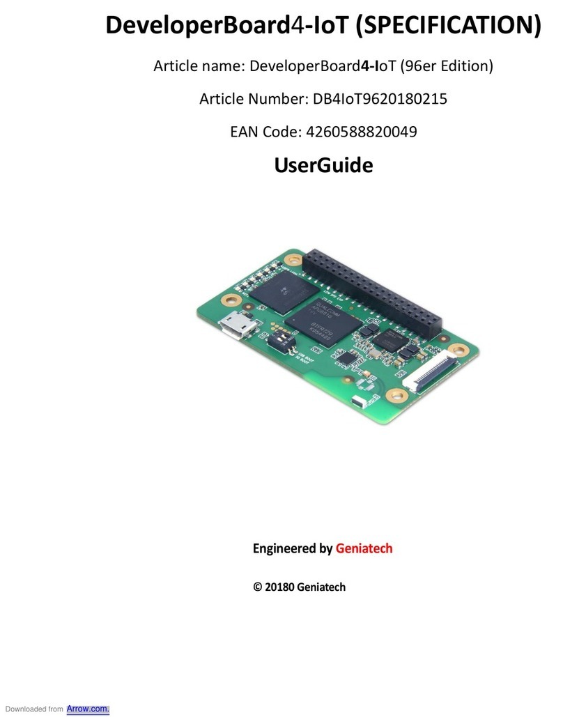 Geniatech DeveloperBoard4-IoT Manual de usuario Geniatech DeveloperBoard4-IoT Manual de usuario
