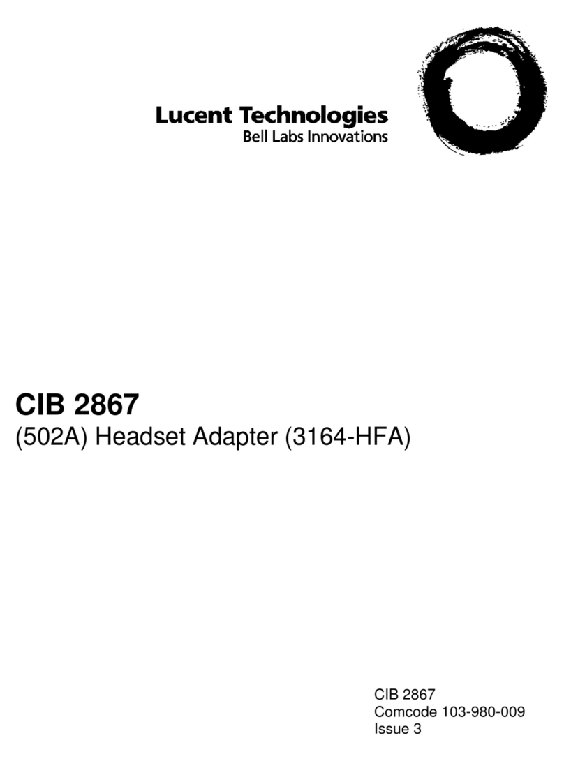 Lucent Technologies CIB 2867 Manual de usuario