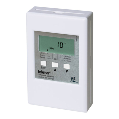 Tekmar Difference Setpoint Control 156 Manual de usuario