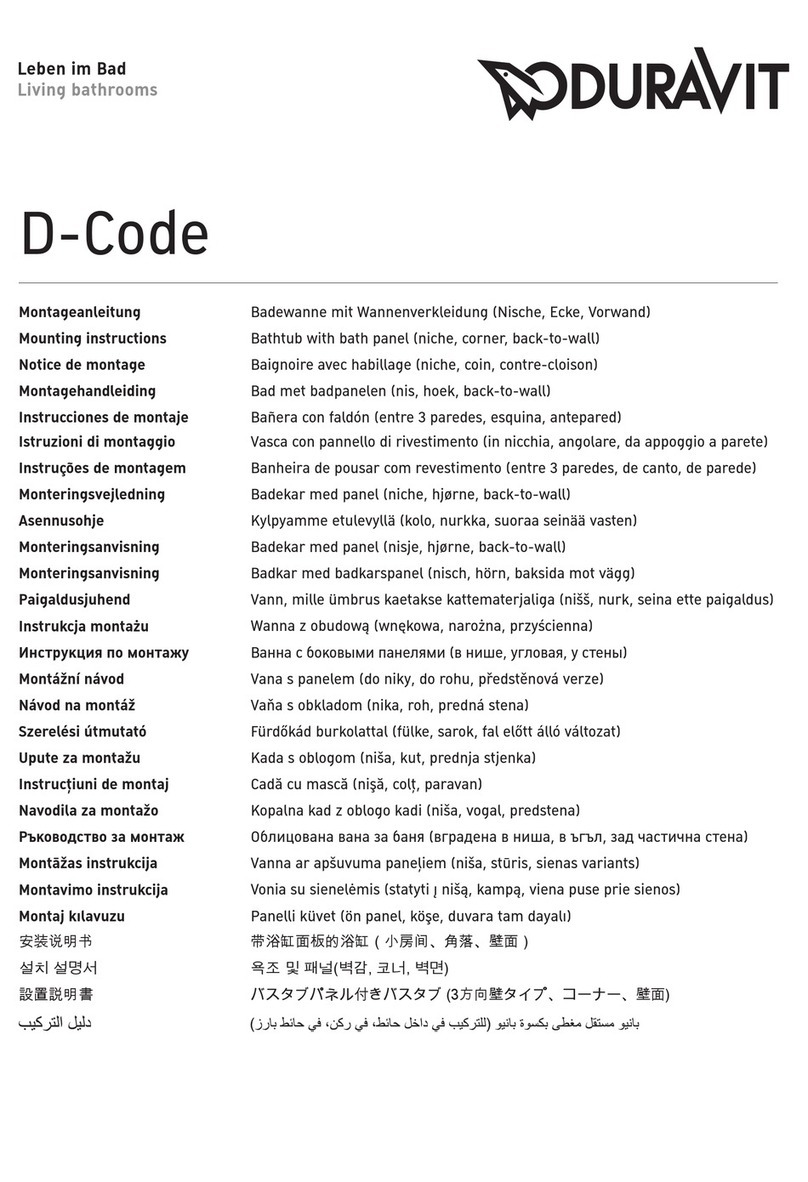 DURAVIT D-Code 26020758 Manual de usuario