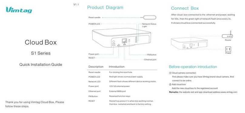 Vimtag Cloud Box Manual de usuario