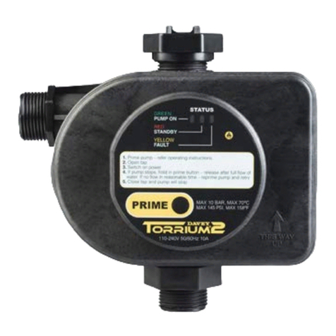 Davey Water Products Torrium 2 Manual de usuario