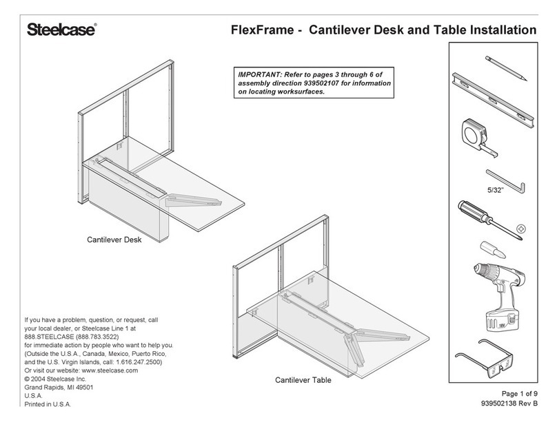Steelcase FlexFrame Manual de usuario Steelcase FlexFrame Manual de usuario
