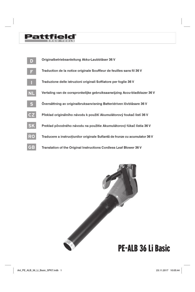Pattfield PE-ALB 36 Li Basic Manual de usuario Pattfield PE-ALB 36 Li Basic Manual de usuario