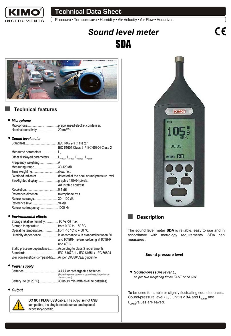 Kimo SDA Manual de instrucciones