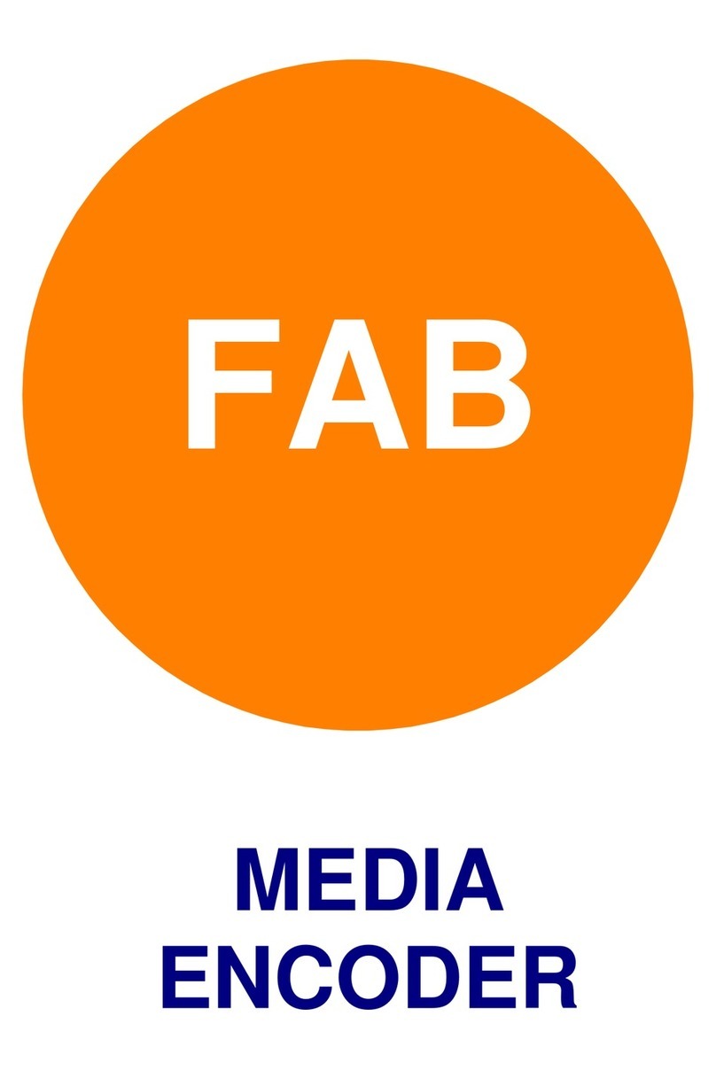 FAB Media Encoder Manual de usuario