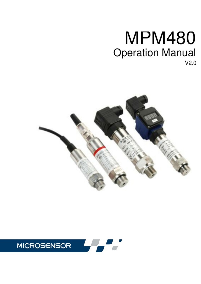 Microsensor MPM480 Manual de usuario