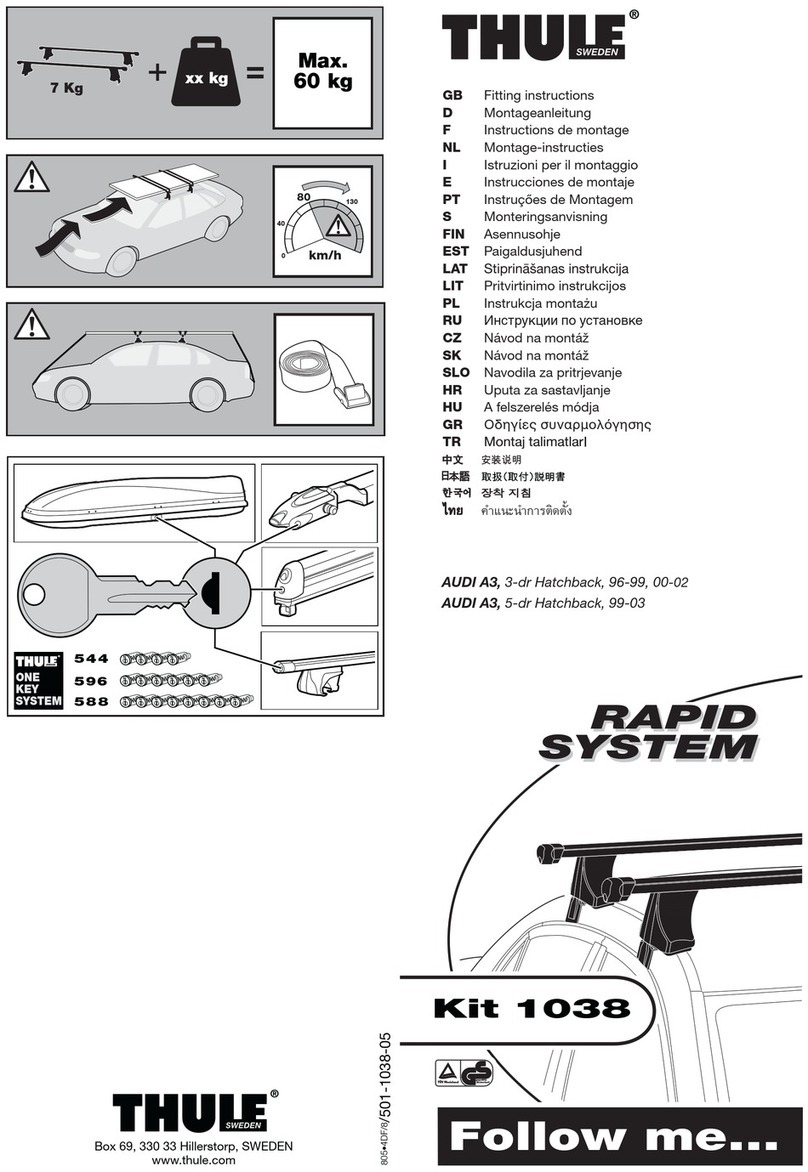 Thule Rapid 1038 Manual de usuario