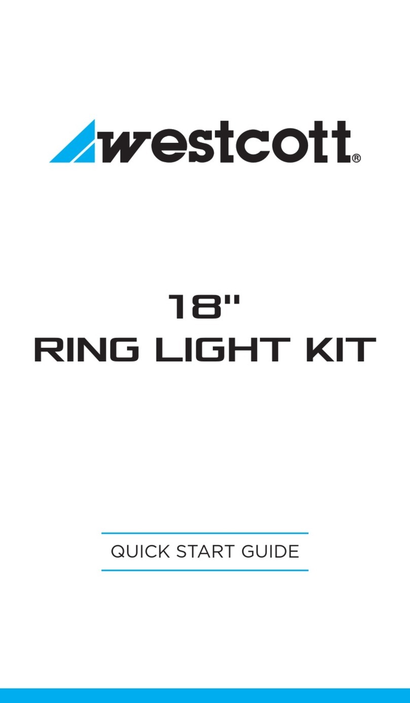 Westcott RING LIGHT KIT Manual de usuario