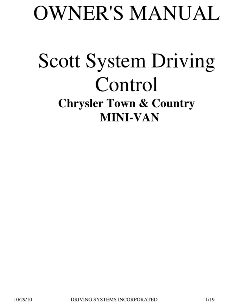 DSI Scott System Driving Control Manual de usuario DSI Scott System Driving Control Manual de usuario