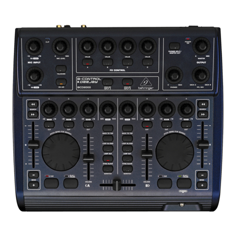 Behringer B-CONTROL DEEJAY BCD2000 Manual de usuario
