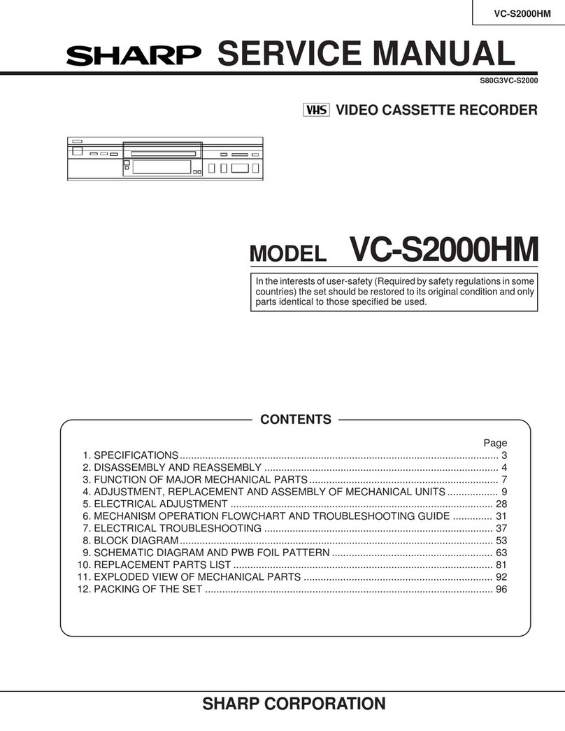 Sharp VC-S2000HM Manual de usuario