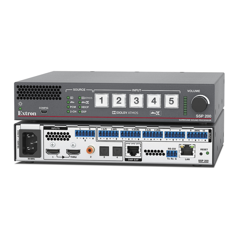 Extron electronics SSP 200 Manual de usuario Extron electronics SSP 200 Manual de usuario