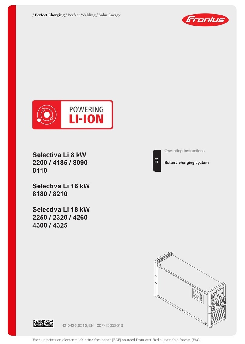 FRO­NIUS Selectiva 4185 Manual de usuario