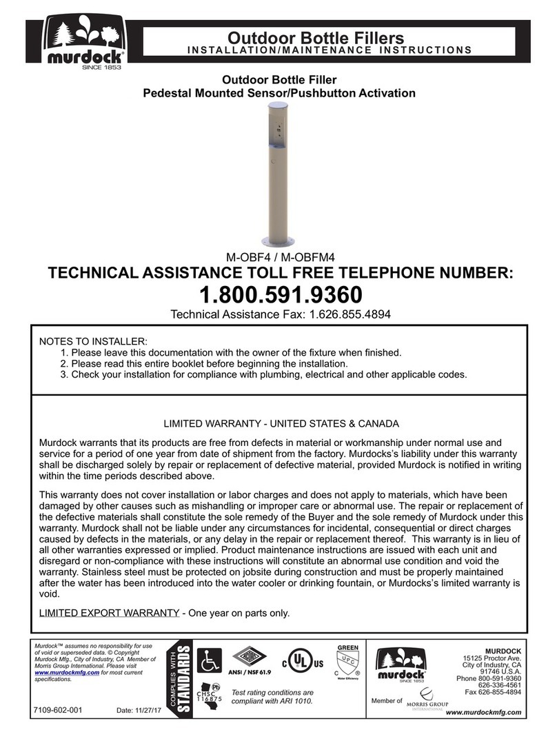 Murdock M-OBF4 Instrucciones de instalación y funcionamiento