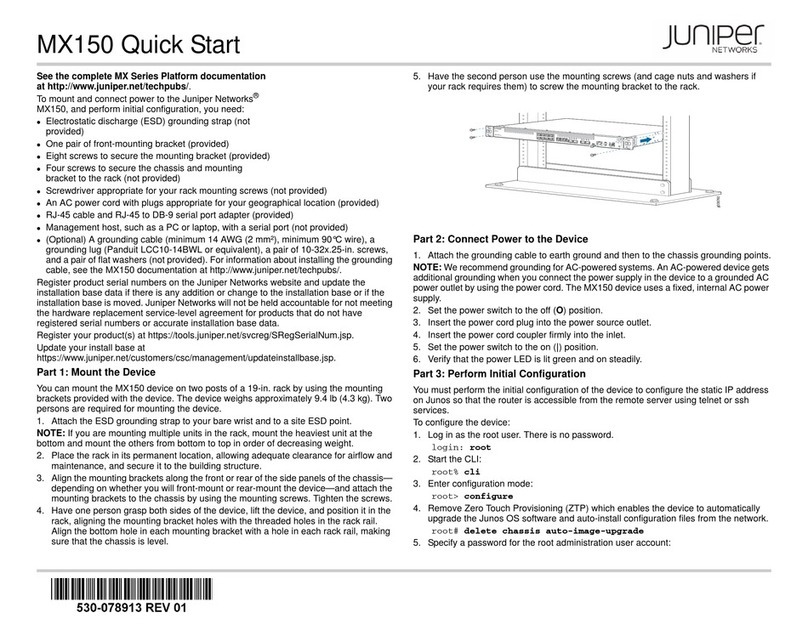 Juniper MX Series Manual de usuario