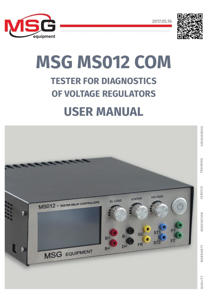 MSG MS012 COM Manual de usuario