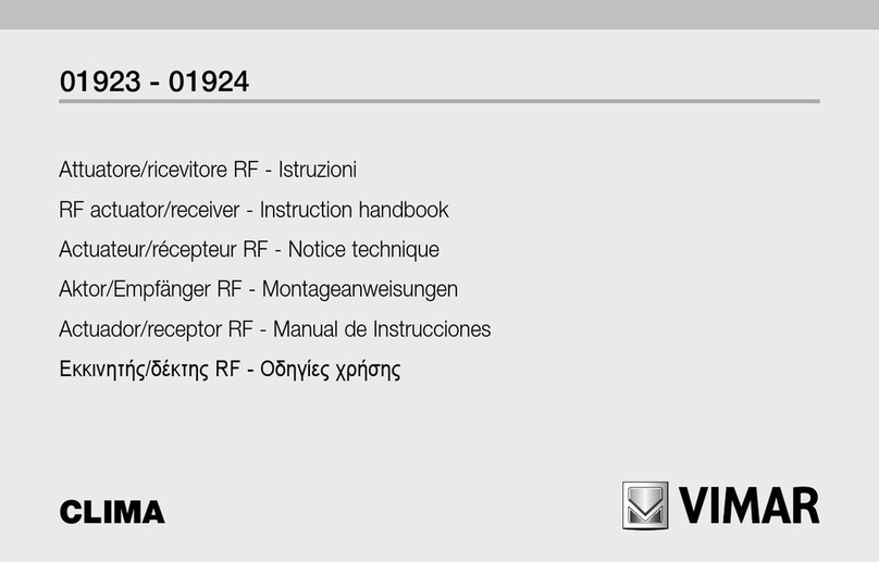 Vimar Clima Series Manual