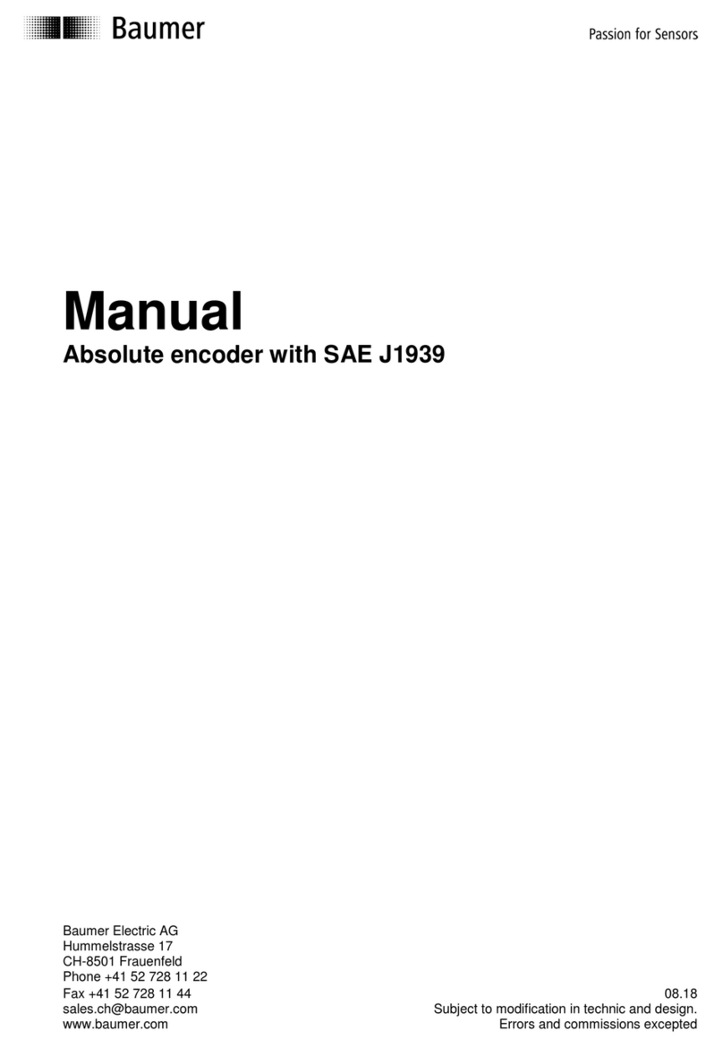 Baumer Absolute encoder Manual de usuario
