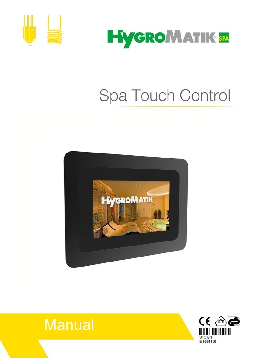 HygroMatik Spa Touch Control Manual de usuario HygroMatik Spa Touch Control Manual de usuario