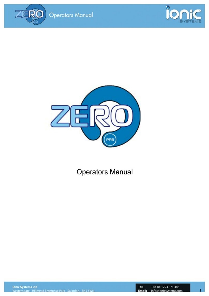 IONIC Zero PPM Manual de usuario