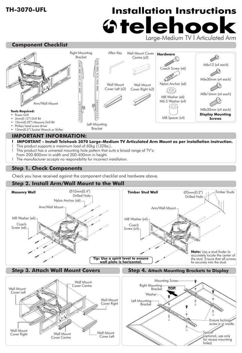Telehook TH-3070-UFL Manual de usuario