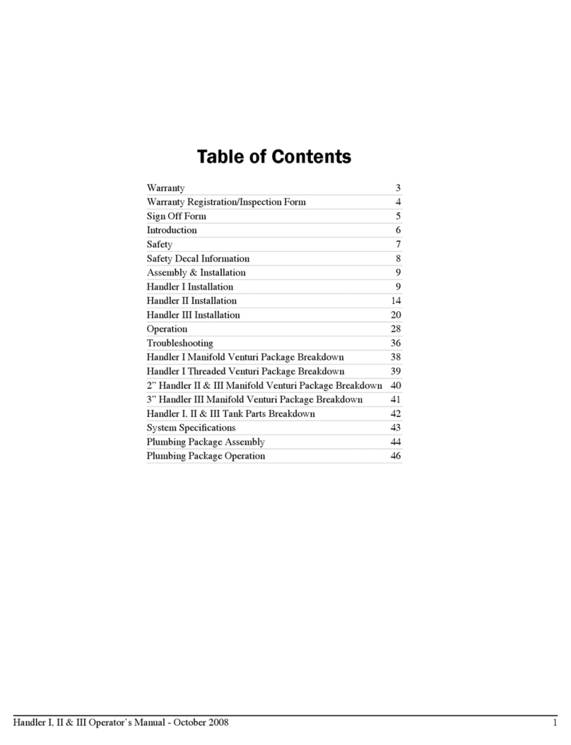 Focus Industries Handler I Manual de usuario