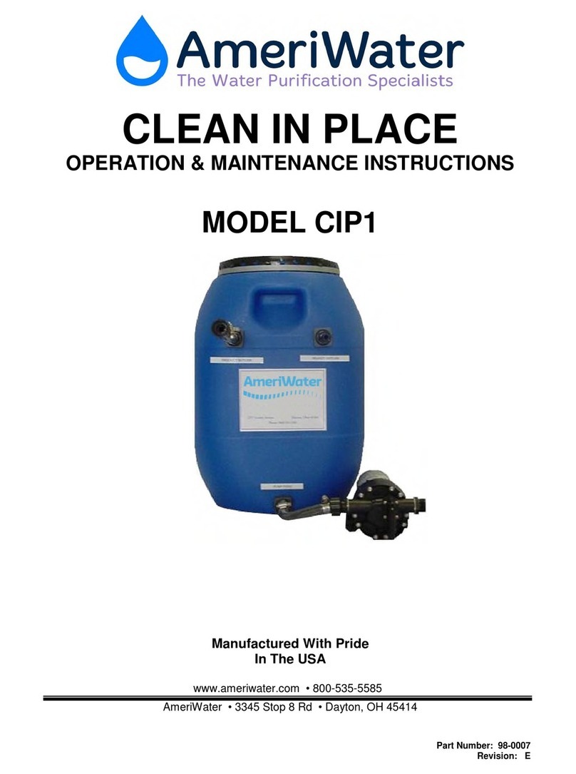 AmeriWater CIP1 Manual de instrucciones