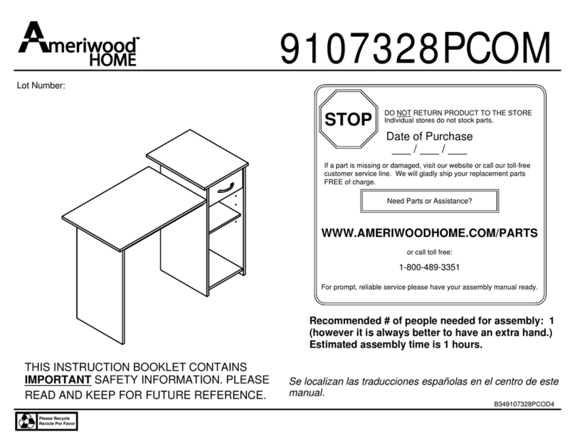 Ameriwood HOME 9107328PCOM Manual de usuario