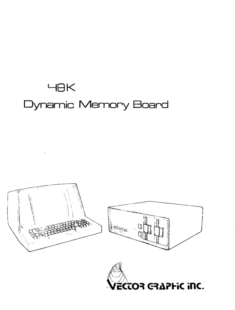 Vector Graphic 48K Dynamic Memory Board Manual de usuario Vector Graphic 48K Dynamic Memory Board Manual de usuario