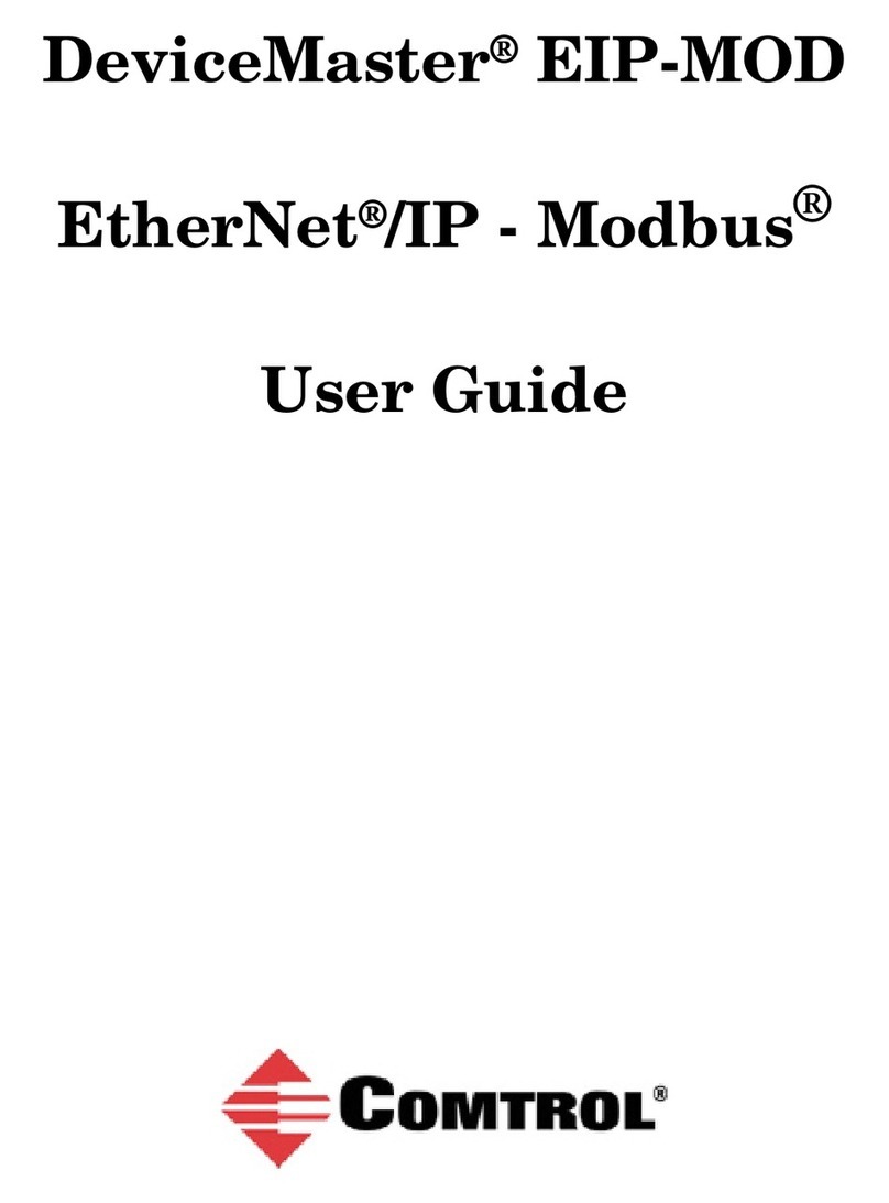 Comtrol DeviceMaster EtherNet/IP-Modbus EIP-MOD Manual de usuario