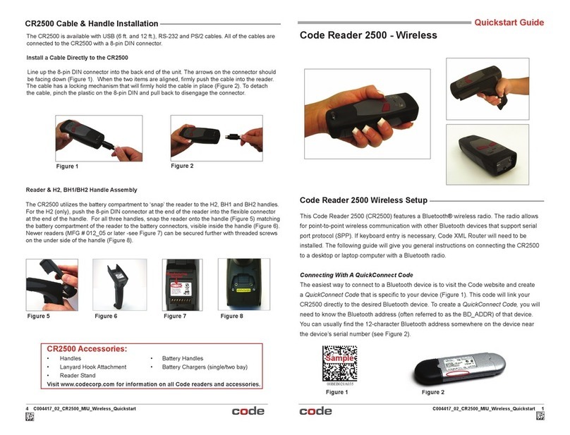 Code Code Reader 2500 Manual de usuario