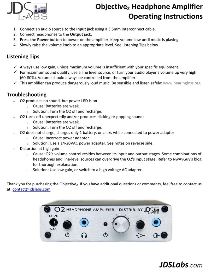 JDS Labs Objective2 Manual de usuario